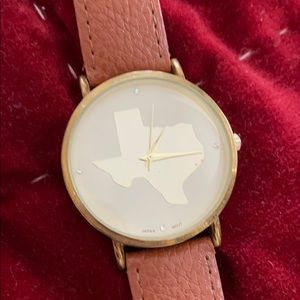 Texas leather watch